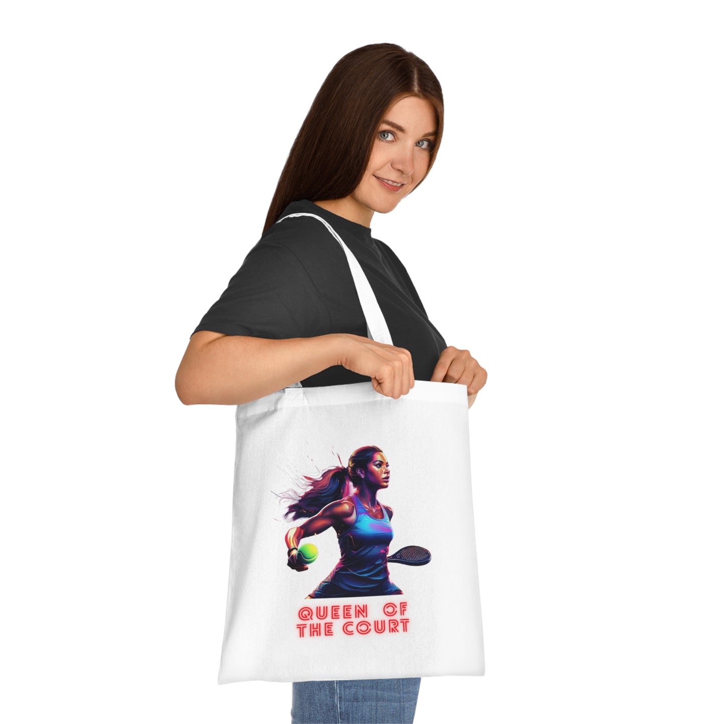 Padel Queen of the Court Cotton Tote Bag