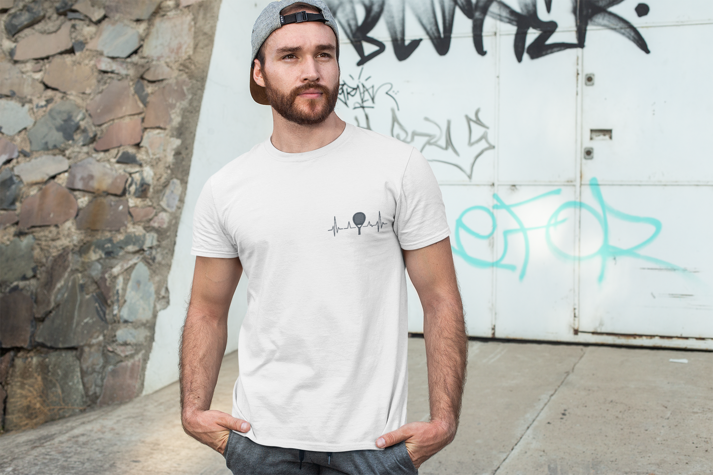 Padel Heart ECG Unisex Tshirt