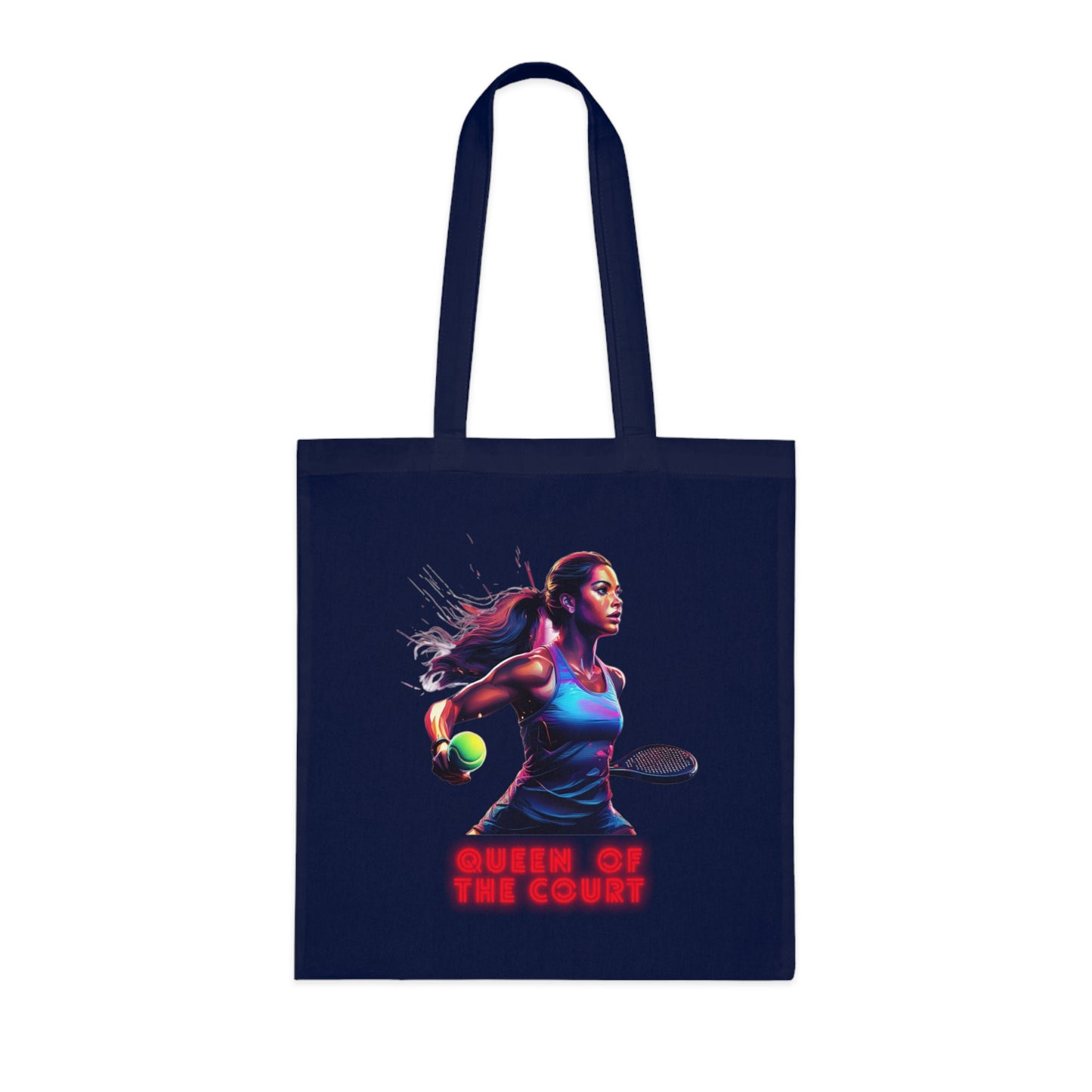Padel Queen of the Court Cotton Tote Bag