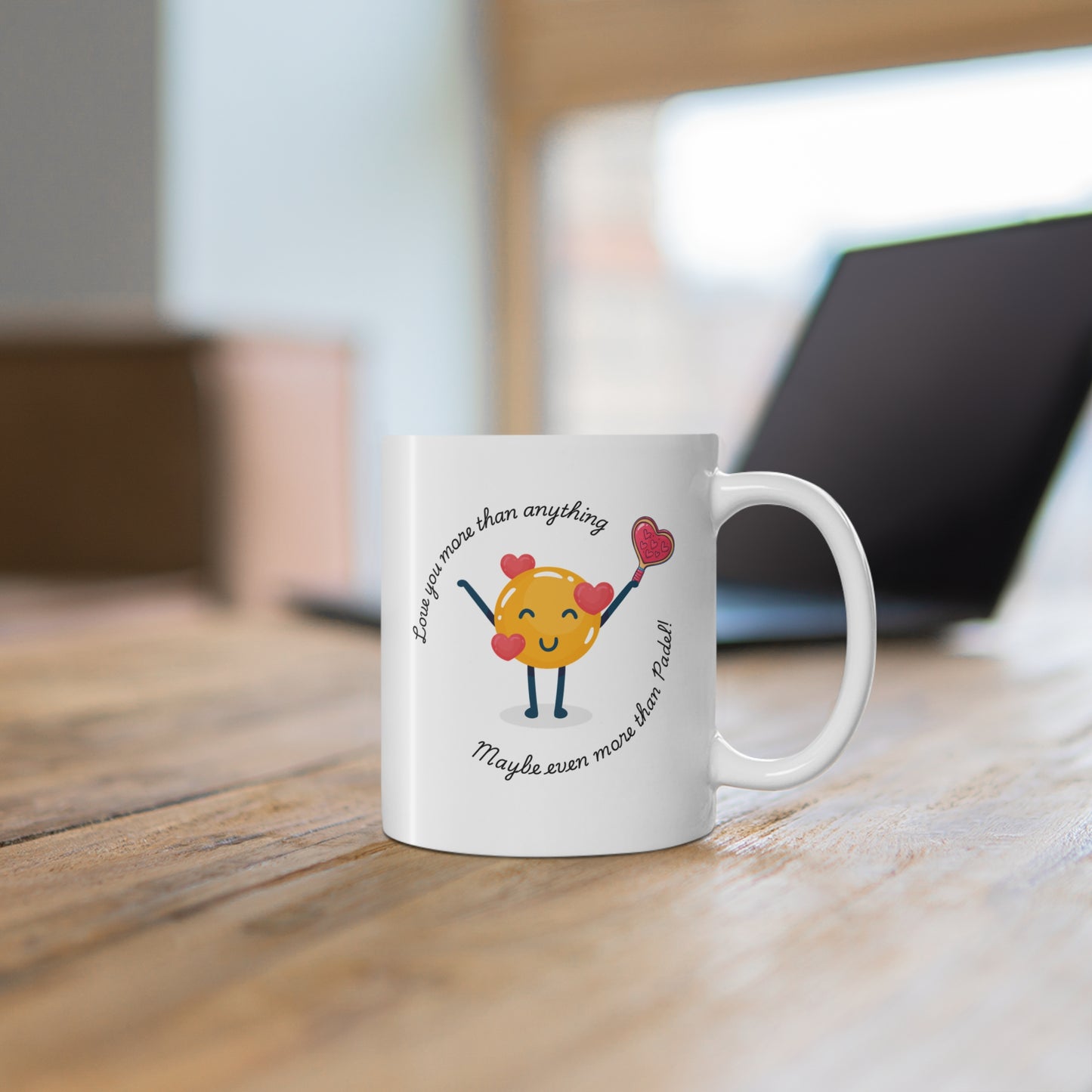 Love You More Than Padel Mug