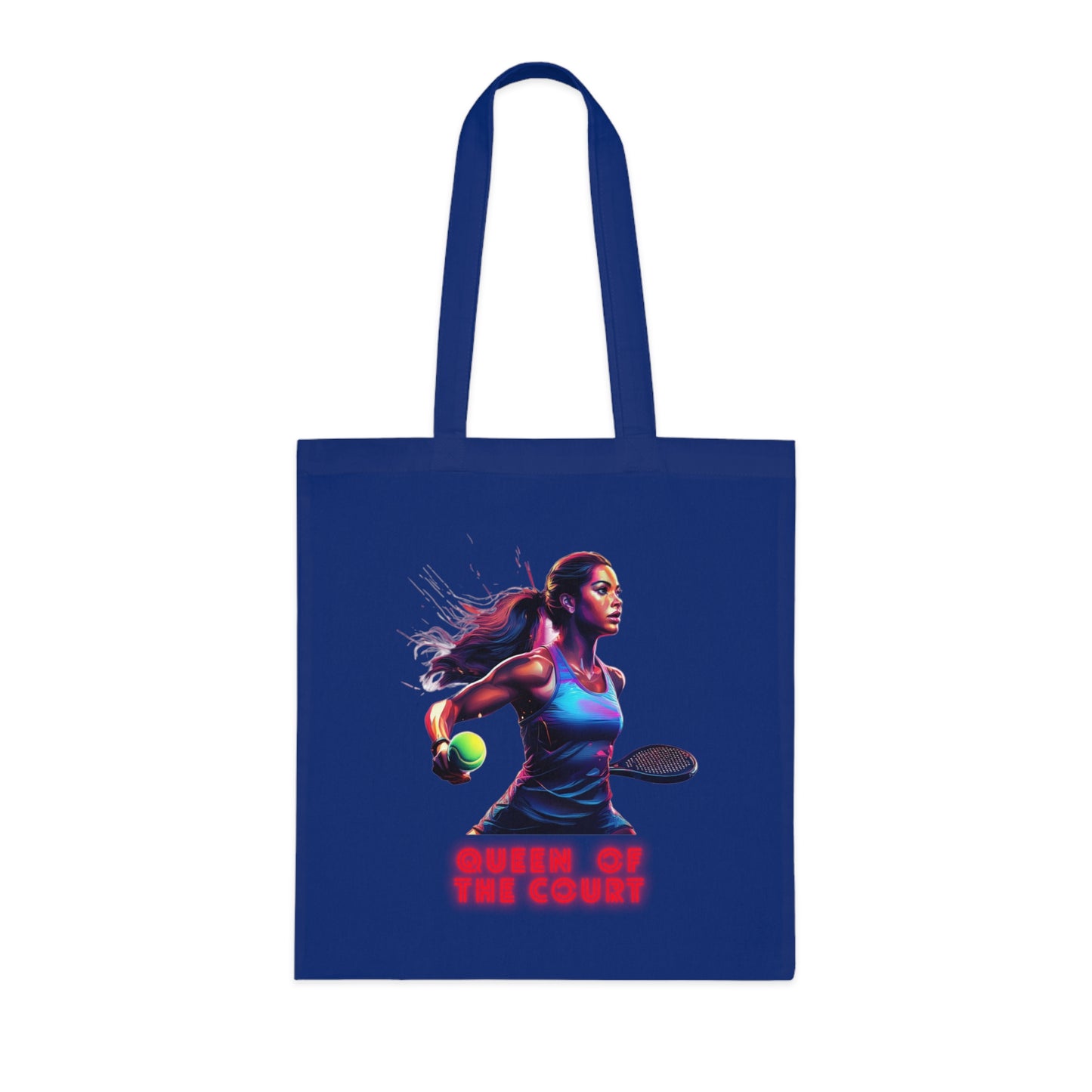 Padel Queen of the Court Cotton Tote Bag
