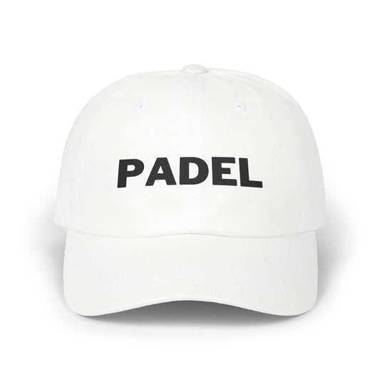 Classic Padel Cap - Black Embroidery