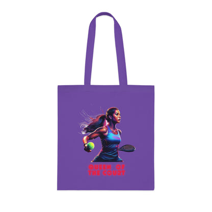 Padel Queen of the Court Cotton Tote Bag