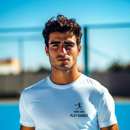 Work Hard Play Harder Padel Unisex Tshirt