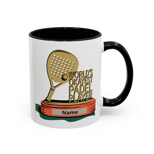 World’s Okayest Padel Player Personalised Mug