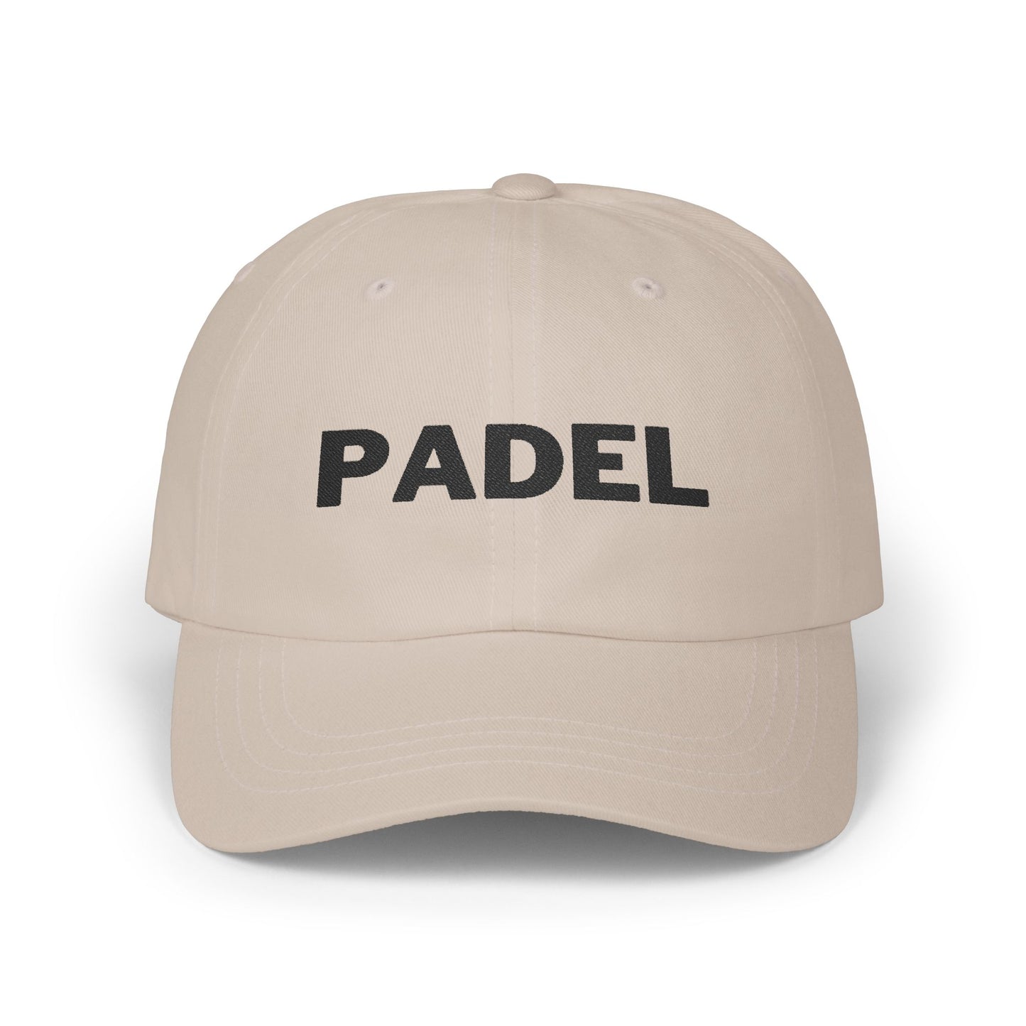 Classic Padel Cap - Black Embroidery