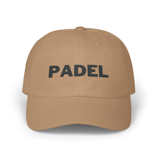 Classic Padel Cap - Black Embroidery